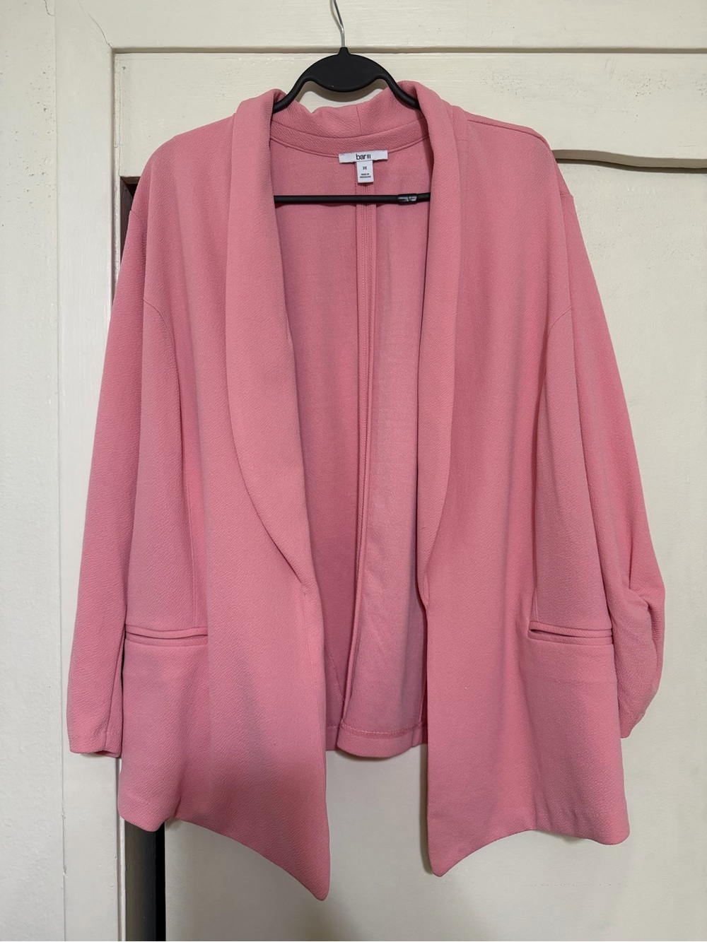 Bar III Pink & Lilac Open-Front Blazer
